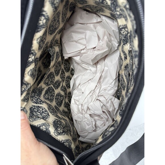 Ed Hardy Tote Bag Cheetah Print Skull Floral Cross Chain Accent Y2K - Picture 3 of 3